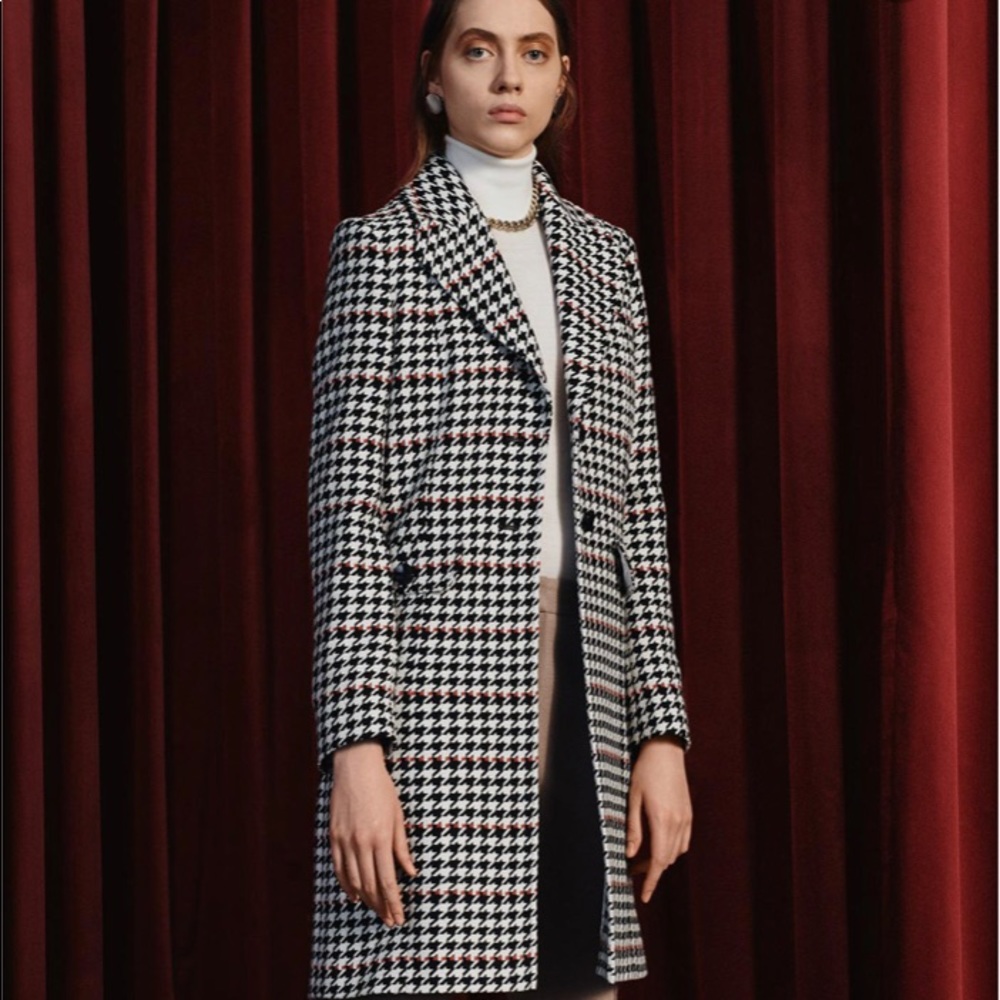Hugo Boss Cunarda Houndstooth Coat